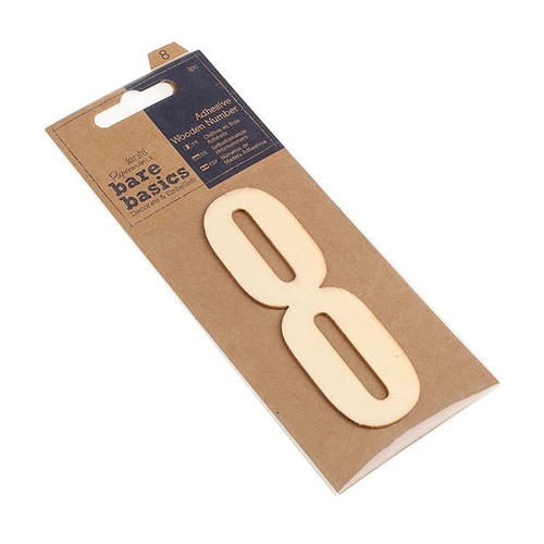 Bare Basics Wooden Number 8