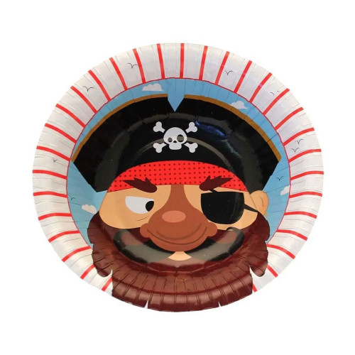 Pirate Paper Bowls 7Inch Pk8