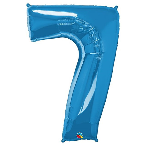 Balloon Number 7 86Cm Blue