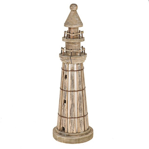 Ocean Wood Lighthouse Natural Lrg