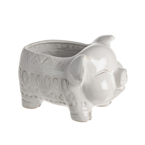 Ceramic Pot Pig 22.5cm