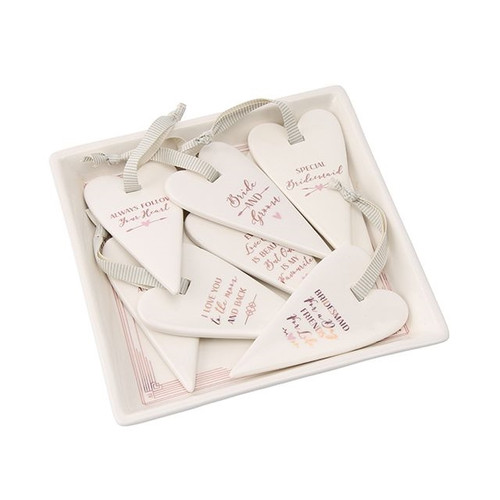 Ceramic Heart Hangers Assorted