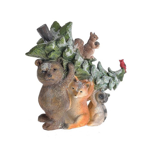 Christmas Animals With Tree Ornament