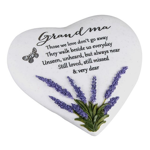 Memorial Thoughts Of You Heart Lavender Grandma
