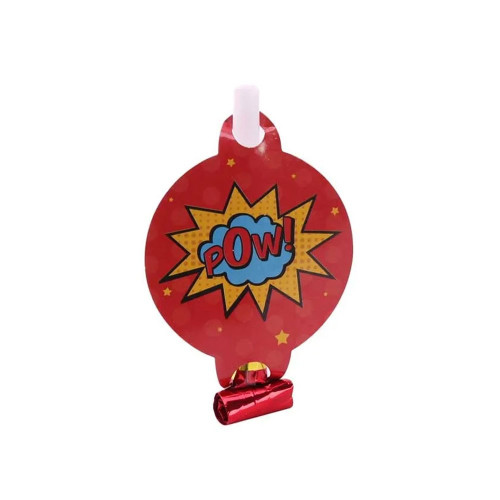 Super Hero Party Blowouts Pk8