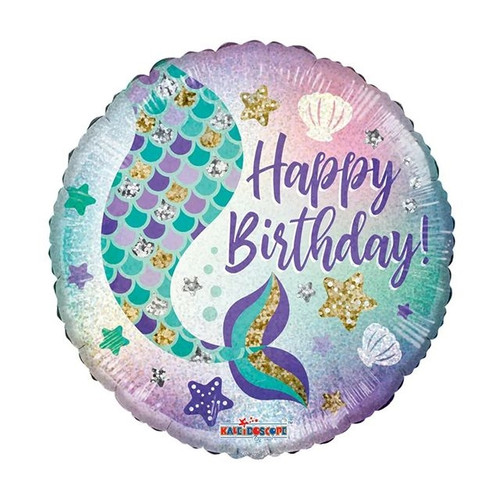 Balloon Happy Birthday Mermaid 18 Inch
