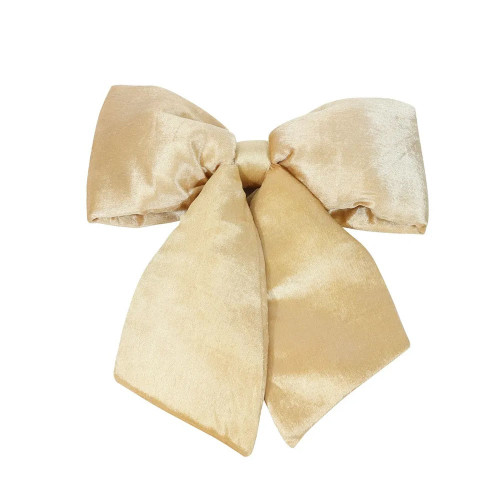 Champagne Plush Bow 24"X27" (68cm) 
