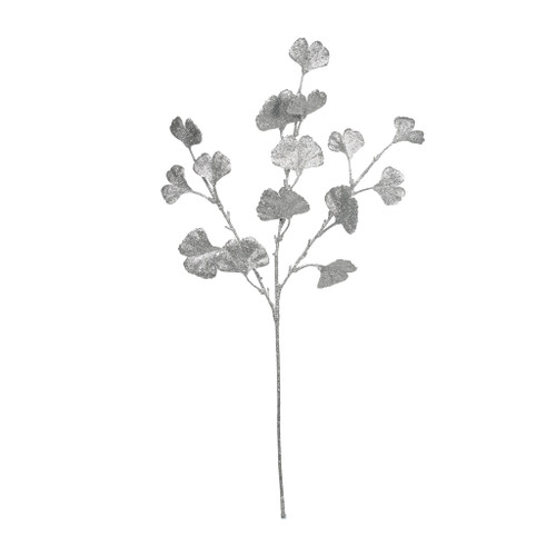 Ginkgo Glitter Stem Silver