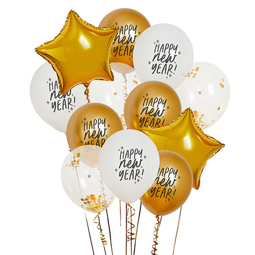 NEW YEARS BALLOON BUNDLE 12 PACK