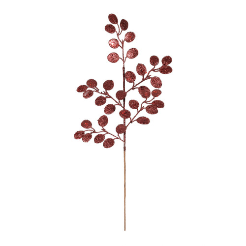 Glitter Eucalyptus stem Burgundy