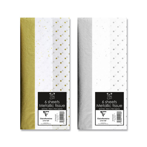 Gold And Silver Tissue Paper Assortment