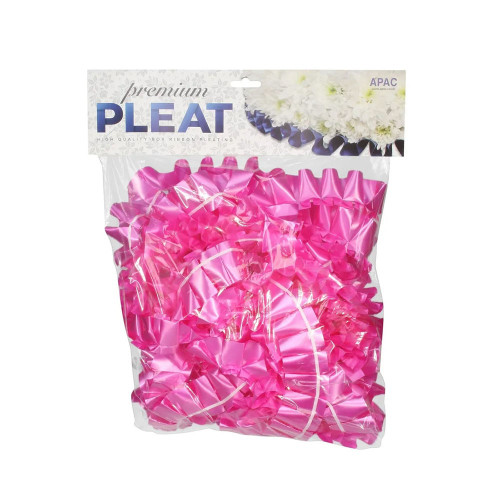 Cerise Pink - 50mm Premium Pleat Ribbon 10m