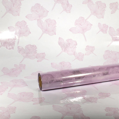 Cellophane Print Nina Lilac 80cm 100m