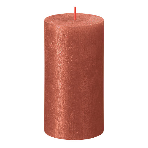 Bolsius Rustic Shimmer Metallic Candle 130 x 68 - Amber