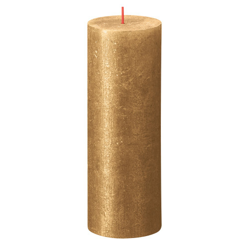 Bolsius Rustic Shimmer Metallic Candle 190 x 68 - Gold