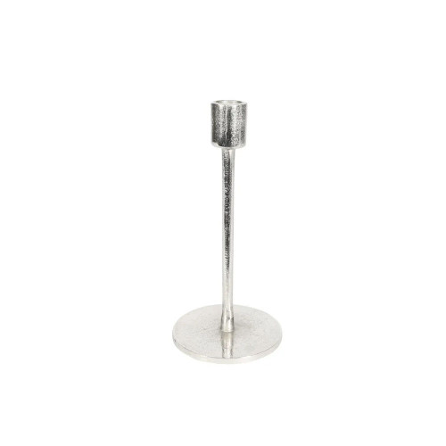 Covent Garden Tulip Candle Stick Raw Silver H21cm