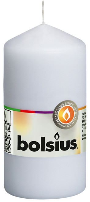 Bolsius Pillar Candle White (120/58 mm)