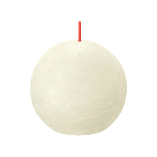 Bolsius Rustic Ball Candle 76mm - Soft & Pearl