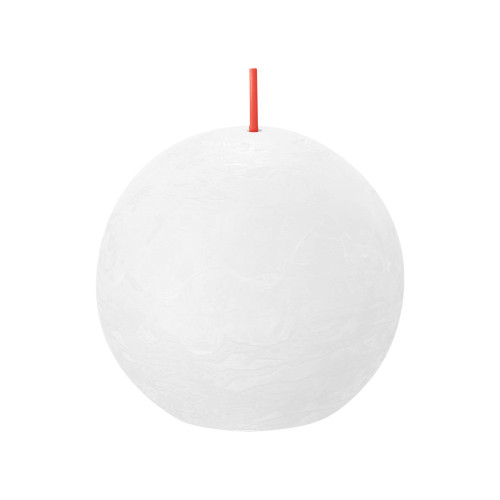 Bolsius Rustic Ball Candle 76mm - Cloudy White