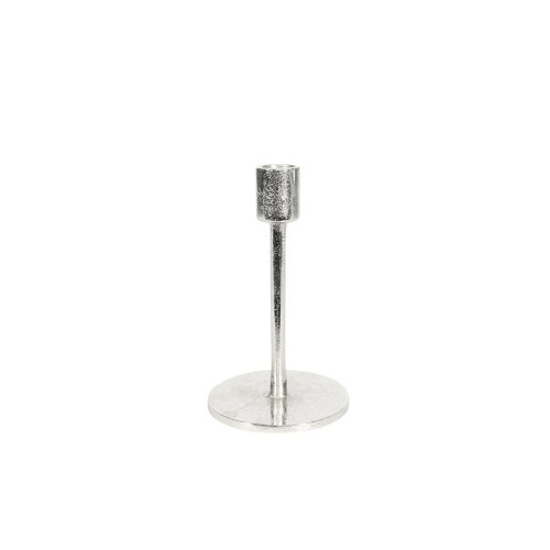 Covent Garden Tulip Candle Stick Raw Silver H16cm