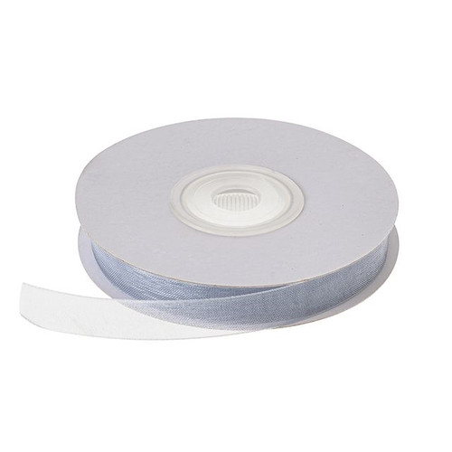 Organza Ribbon Silver 10Mm 25M