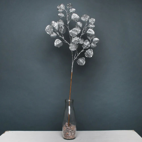 Glitter Eucalpyus spray Pewter