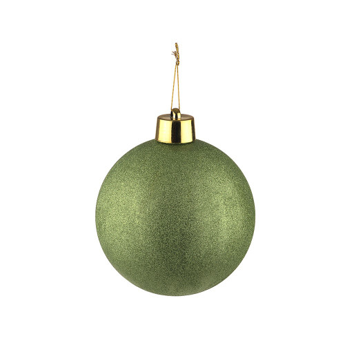 Green Glitter Shatterproof Bauble (x1) (20cm)