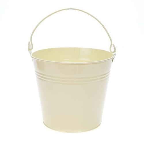 Bucket Zinc Cream 15Cm High