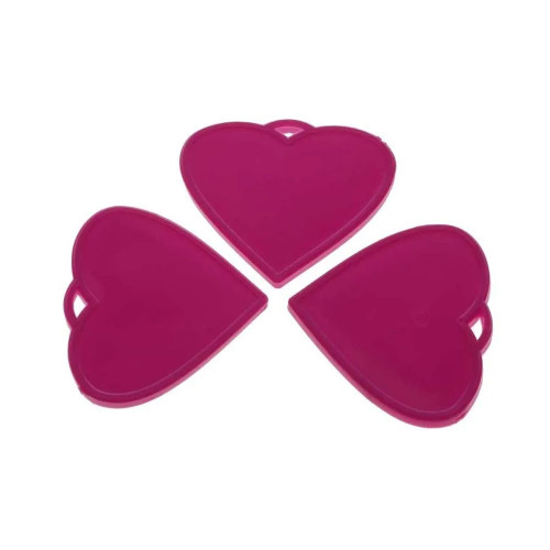 Weights Heart Shape Hot Pink Pk 50