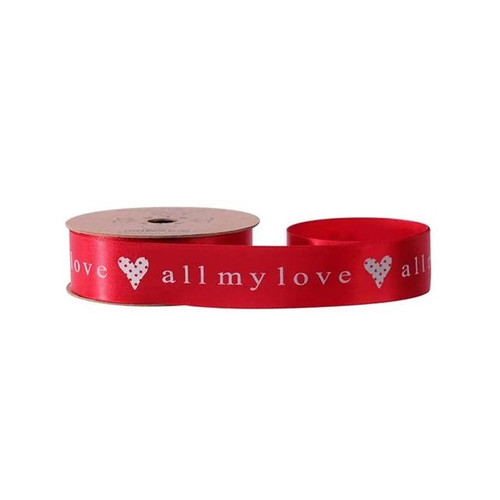 Satin Ribbon Red All My Love