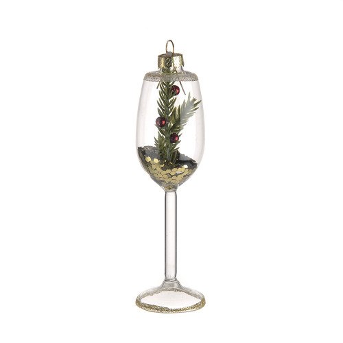 Glass Goblet Ornament 14x4Cm