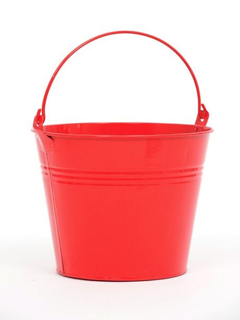 Bucket Zinc Red 15Cm High