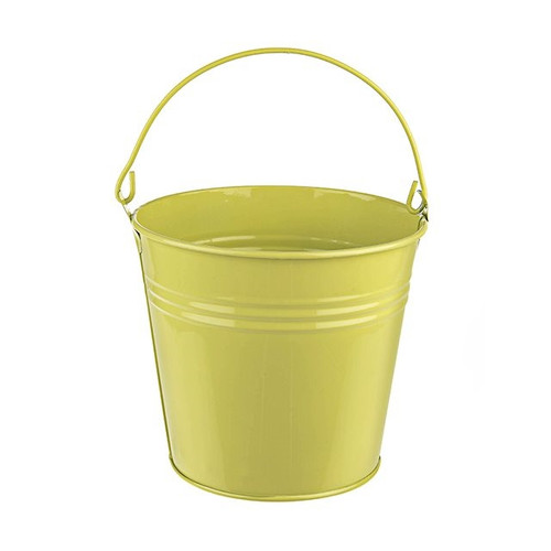 Bucket Zinc Yellow 12.5Cm