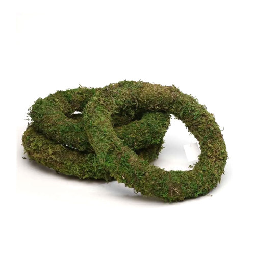 25cm  (10") Green Moss  Wreath Ring (60)