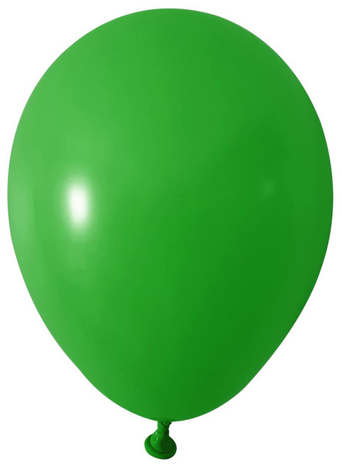 Green Round Shape Latex Balloon - 5 inch - Pk 100