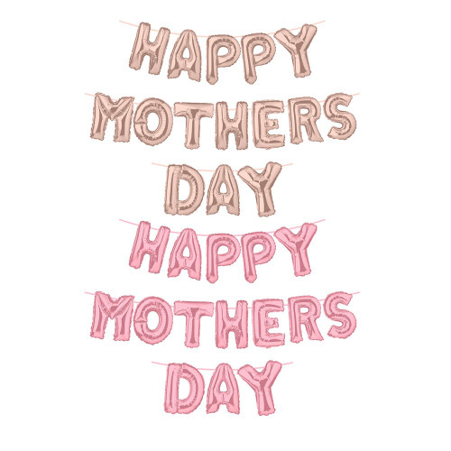 Happy Mother's Day Foil Balloon Banner 2 Assort