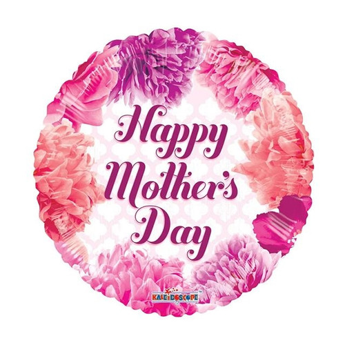 Balloon Happy Mothers Day Pink Floral