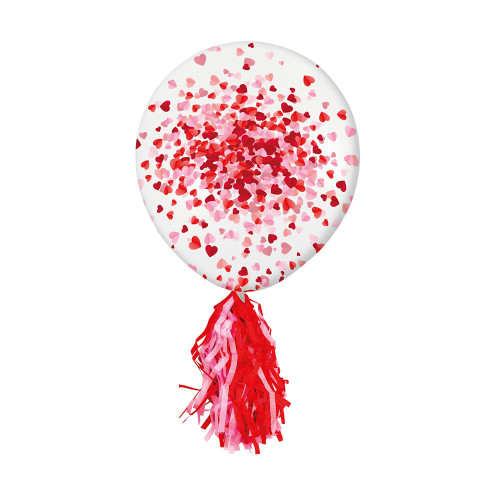 Valentine's Giant Confetti Balloon 36inch