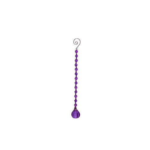 25cm Purple Acrylic Balloon Prism Hanging Garland (24/96)