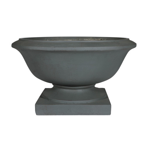 Hortus Contempo garden squat pot 32cm Grey