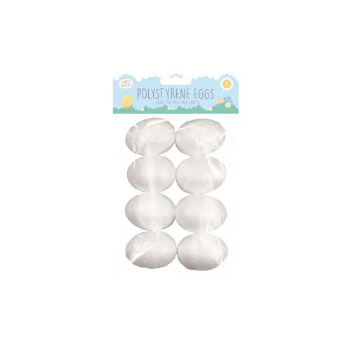 Easter Polystyrene Eggs 8pk