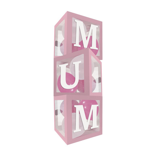 Mum Balloon Boxes With Stickers and Latex