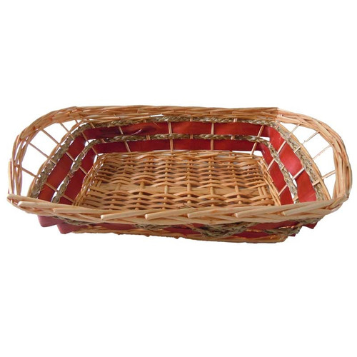 Rectangle Tray w/Red Detail (20)  UNLINED