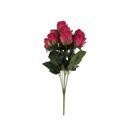 Camelot Rose Bud 9 Heads Fuschia