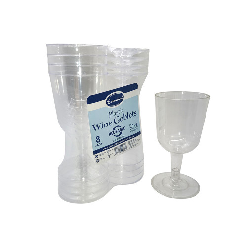 Wine Goblet Clear Plastic