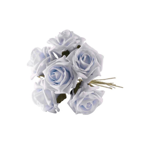 Foam Tea Rose Baby Blue X 6