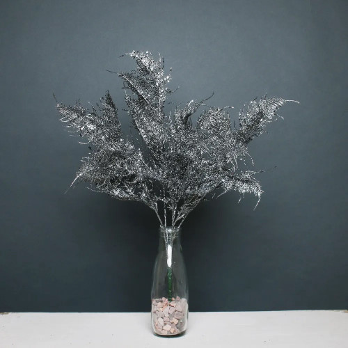 Glitter fern bush Pewter