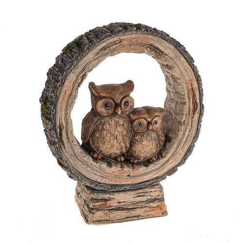 Owl Ornament with Solar Lights 25x10x30cm