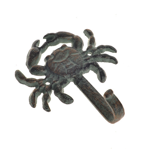 Cast Iron Wall Mounted Crab Hook Antique Bronze Finish