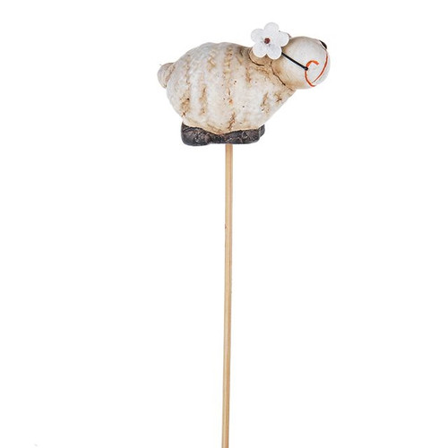 Ceramic Sheep With Daisy Pick